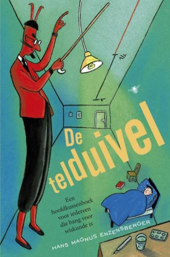Cover van boek De telduivel: een hoofdkussenboek voor iedereen die bang voor wiskunde is.