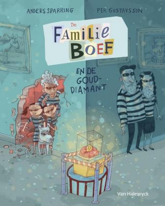 Cover van boek De familie Boef en de gouddiamant