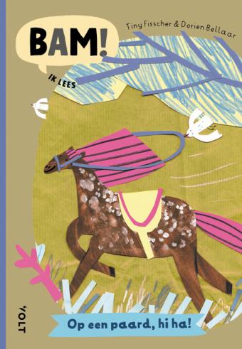 Cover van boek Op een paard, hi ha!