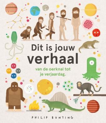 Cover van boek Dit is jouw verhaal : van de oerknal tot je verjaardag