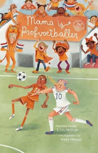 Cover van boek Mama is profvoetballer