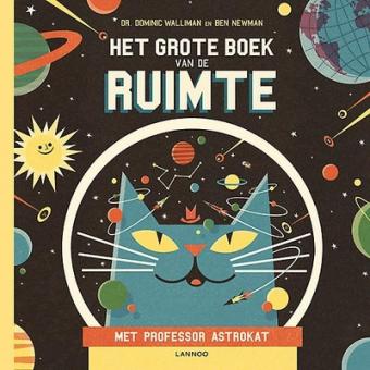 Cover van boek Het grote boek van de ruimte met professor Astrokat