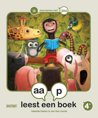 Cover van boek Aap leest een boek