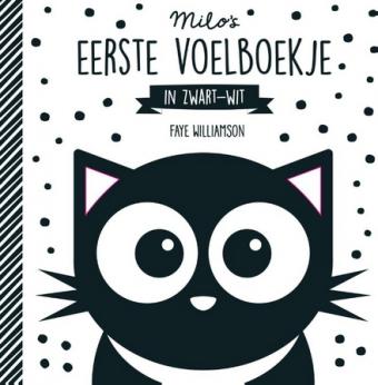 Cover van boek Milo's eerste voelboekje in zwartwit