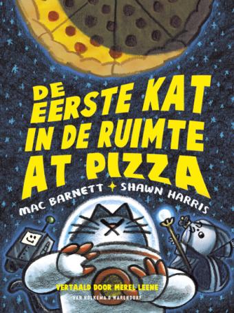 Cover van boek De eerste kat in de ruimte at pizza